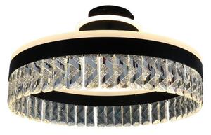 LED Stmívatelný přisazený lustr LED/75W/230V 3000-6500K černá + dálkové ovládání