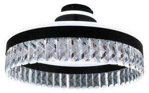 LED Stmívatelný přisazený lustr LED/75W/230V 3000-6500K černá + dálkové ovládání