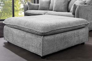Luxusní taburet HEAVEN 100 CM šedý colin bouclé Nábytek | Doplňkový nábytek | Taburety