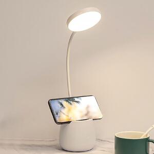 4Leaders Dotyková lampa se stojanem na telefon bílá 35×9×9 cm