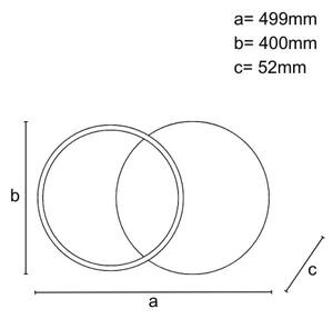 LED Stmívatelné stropní svítidlo LED/60W/230V 3000-6500K + dálkové ovládání