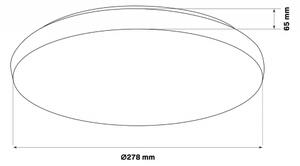 LED Koupelnové stropní svítidlo PIRIUS LED/12W/230V pr. 28 cm IP44