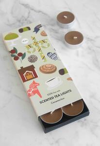 Pluto Sada vonných čajových svíček Cinnamon Bun - 10 ks PL138