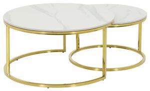 Konferenční stolek JOELE CT bílá/zlatá