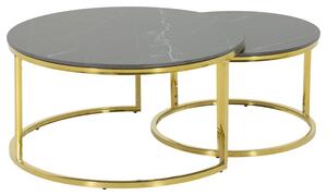 Konferenční stolek JOELE CT šedá/zlatá
