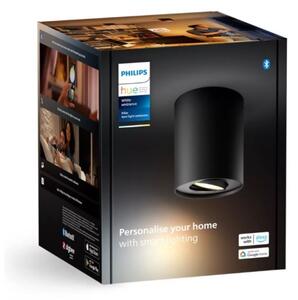 Philips - LED Stmívatelné bodové svítidlo Hue PILLAR 1xGU10/4,2W/230V černá