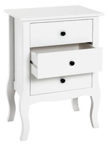NOČNÍ STOLEK, paulovnie, bílá, 48/70/34 cm XXXL, Online Only