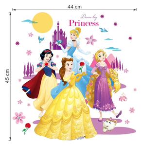 Samolepka na zeď "Disney princezny 3" 45x60cm