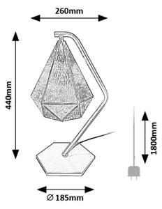 Rabalux 74201 - Stolní lampa NORAH 1xE14/40W/230V zlatá