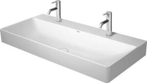 Dvojumyvadlo Duravit DuraSquare 100x47 cm dva otvory pro baterii 2353100043