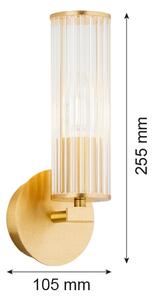 Argon 8497 - Nástěnné svítidlo HAMPTON 1xE14/7W/230V zlatá