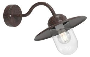Nordlux - Venkovní nástěnná lampa LUXEMBOURG 1xE27/60W/230V IP54 hnědá/patina