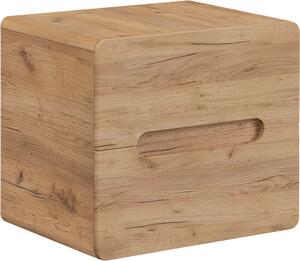 Koupelnová závěsná skříňka pod umyvadlo na desku BÁRA 60 cm - Gold craft dub