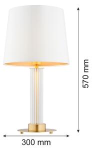 Argon 8540 - Stolní lampa HAMPTON 1xE27/15W/230V bílá