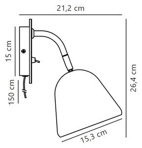 Nordlux - Nástěnné bodové svítidlo FLEUR 1xE14/15W/230V