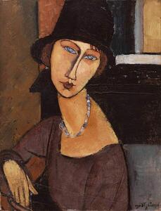 Obrazová reprodukce Jeanne Hebuterne wearing a hat, Modigliani, Amedeo