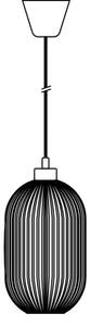 Nordlux - Lustr na lanku MILFORD 1xE27/40W/230V pr. 20 cm