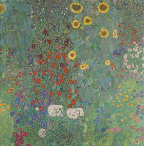 Obrazová reprodukce Farm Garden with Sunflowers, 1905-06, Klimt, Gustav