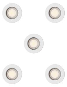Philips Peridot Rec Kit Rd zapuštěné svítidlo kulaté 7W, AC 220-240, IP20, (5 ks), bílá