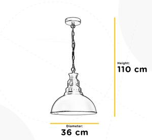 ONLI - Lustr na řetězu ISTANBUL 1xE27/22W/230V černá