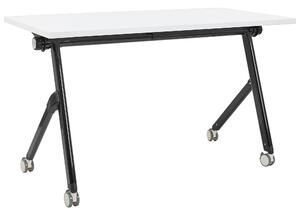 Skládací psací stůl BENDI Bílá 120 cm 60 cm s koly