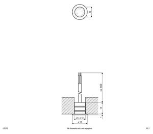 EVN LD2102 zapuštěné 12V IP68 Ø1,8cm 0,2W 830