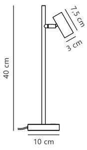 Nordlux - LED Stmívatelná stolní lampa OMARI LED/3,2W/230V černá