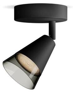 Philips Cleft bodové svítidlo 1x GU10 5W bez zdroje 13cm IP20, černé