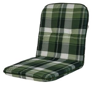 LIVARNO home Potah na židli / křeslo, 100 x 50 x 5 cm (zelená/šedá károvaná) (100373283001)