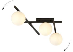 Stropní svítidlo SMART 3xE14/10W/230V černá/bílá