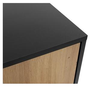 Konzolový stolek Oksawi 1SZ, Barva dřeva: dub artisan / černý Mirjan24 5903211281266