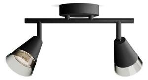 Philips Cleft bodové svítidlo 2x GU10 5W bez zdroje 27,5cm IP20, černé