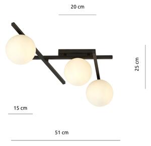 Stropní svítidlo SMART 3xE14/10W/230V černá/bílá