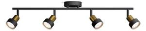 Philips Conduit bodové svítidlo 4x GU10 5W bez zdroje 69,5cm IP20, černé/zlaté