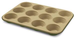 Guardini Plech na 12 muffinů 27 x 35 x 3 cm Barva: zlatá a zelená