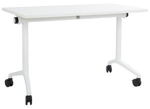 Skládací psací stůl CAVI Bílá 120 cm 60 cm s koly