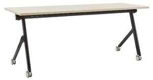 Skládací psací stůl BENDI Světle hnědá 180 cm 60 cm s koly