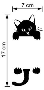 Samolepka na vypínač "Kočička 3" 7x17 cm
