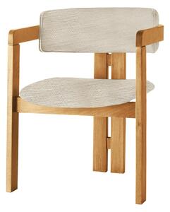 Kalune Design Jídelní židle CO z masivu světle béžová/dub