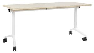 Skládací psací stůl CAVI Světle hnědá 160 cm 60 cm s koly