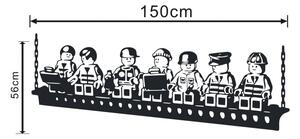 Samolepka na zeď "Lego postavičky" 56x150cm