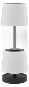 LED Stmívatelná venkovní nabíjecí stolní lampa LED/2W/5V IP44 1200 mAh šedá