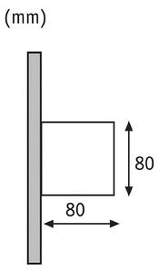 Venkovní nástěnné svítidlo Paulmann Cybo LED, 2 700 K, 8 x 8 cm, bílé
