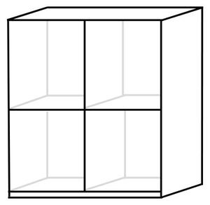 Skříňka horní dvoudveřová MALITA, 80x73x43,5, šedá