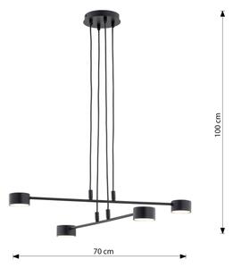 Lustr na lanku MODUS 4xGX53/10W/230V černá