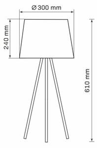 Stolní lampa ELENA 1xE27/20W/230V černá