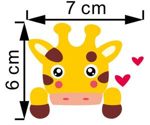 Samolepka na vypínač "Žirafka" 6x7 cm