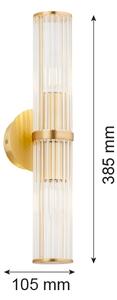 Argon 7203 - Nástěnné svítidlo HAMPTON 2xE14/7W/230V zlatá
