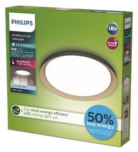 Philips - LED Stmívatelné stropní svítidlo PEBBLO LED/10W/230V 4000K černá