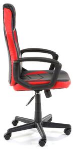 Ak furniture Otočná herní židle FERO II černo-červená